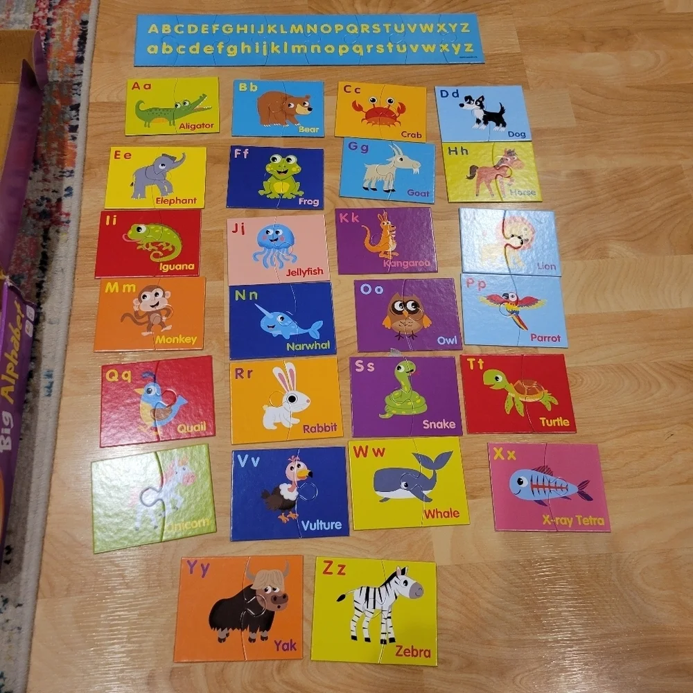 Big Alphabet Puzzle Set Match Letters Puzzle New